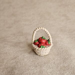 Barbie Accessories Replacement Apple Basket Farmer Harvest Parts